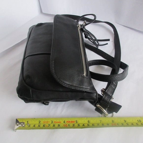 COPY - Great American Leather Work Black Shoulder Lining Bag Zipped - Picture 6 of 11